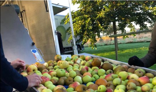 Fruitpers Friesland Zuid bij Museum Jan Lont